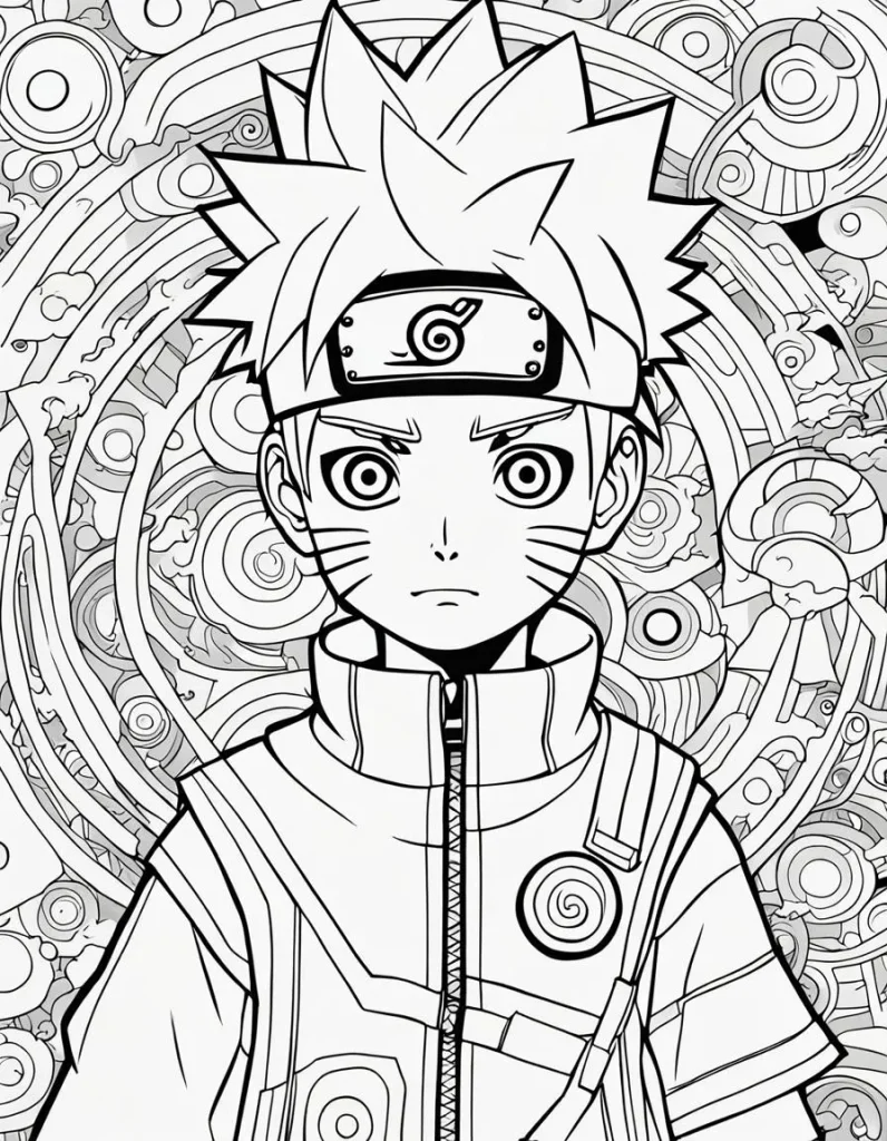 Süßer Naruto Ausmalbild Kostenlos zum Ausdrucken